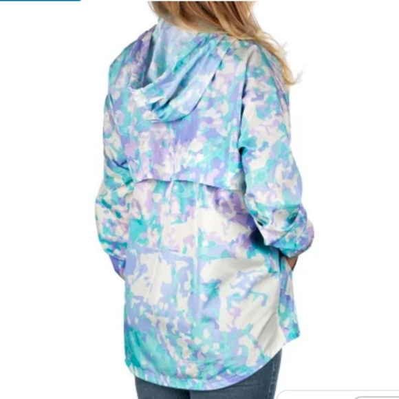 NWT Lauren James M &XXL Pastl Print Pullovr Anonak - Picture 3 of 5